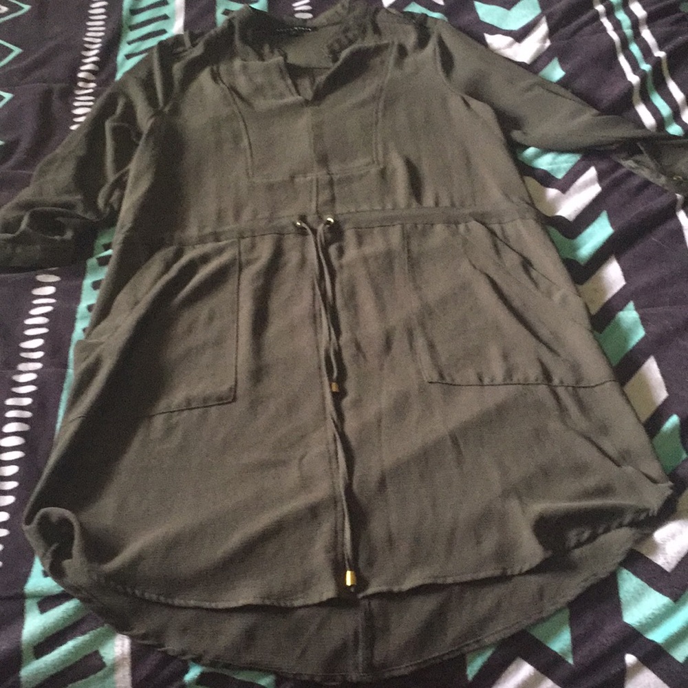 Olive green dress!